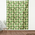 thumbnail image 3 of Philodendron Fabric by the Yard Upholstery, Vintage Inspired Pattern with Exotic Leaves on Tones, Decorative Fabric for DIY and Home Accents, Fern Green Multicolor by Ambesonne, 3 of 4