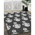 thumbnail image 2 of Ahgly Company Indoor Square Patterned Gray Cloud Gray Area Rugs, 5' Square, 2 of 6