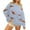 Light Blue #002, variant on Mohiass Women Sequin Football Sweatshirt Oversized Game Day Sweatshirt Rugby Fall Graphic Crewneck Pullover Tops White M