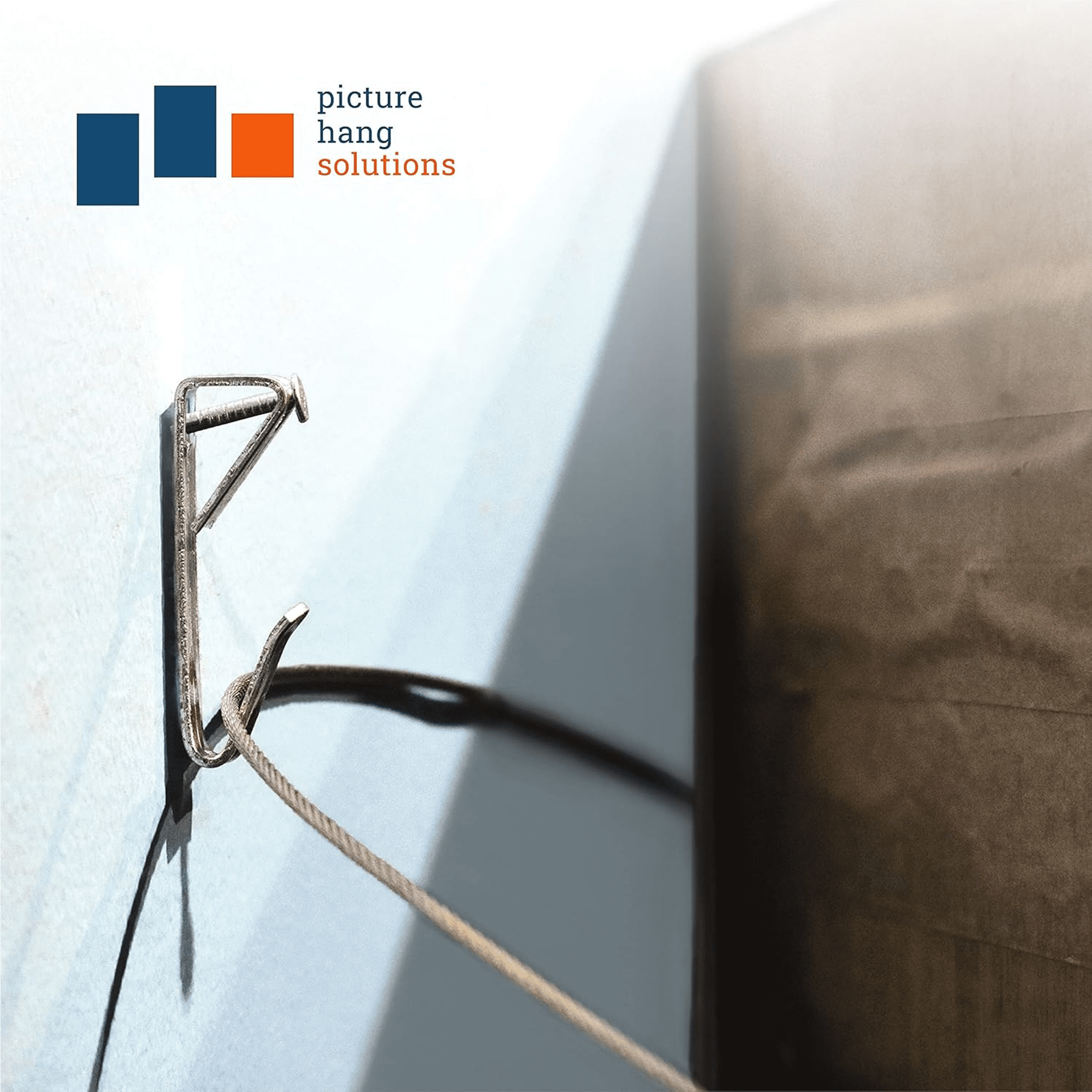 Picture Hang Solutions Nickel Picture Frame Hangers with Nails 100-lb Capacity 100 Pieces per Pack