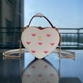 thumbnail image 1 of corazón coach bolsas de mujer C5118 C5119 Bolso De Cadena De Cuero En Forma De Corazón Hombro Único Bandolera, 1 of 4