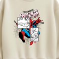 thumbnail image 2 of Marvel - Spider-Man Sketch Blocks - Women's Oversized Fleece Crew Sweatshirt, 2 of 4