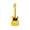 Yellow, variant on Vintage Electric Guitar Brooch Pin for Men Women, Retro Alloy Lapel Accessory, Fashion Music Instrument Decoration for Jacket Hat Backpack (1-Piece)