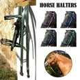 thumbnail image 3 of Horse Real Leather Headcollar Halter Equestrian Competition Riding^ O7C8, 3 of 9