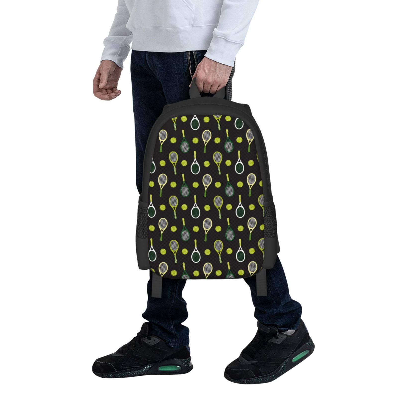 Ratiio Tennis Rackets Backpack for Men and Women - Durable 600D Oxford Cloth -Large Capacity, Water-Resistant School, Travel, and Hiking Bag