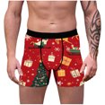 thumbnail image 2 of Christmas Digital Printing Breathable Close Fitting Men's Underpants Comfortable Boxers, 2 of 9