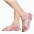 thumbnail image 4 of TOWED22 Boys Water Sandals Kids Open-Toe Adjustable Straps Sport Sandals Child Outdoor Athletic Lightweight(Little Kid/Big Kid)(Pink,3), 4 of 9
