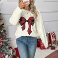 thumbnail image 4 of Generic Womens Vintage Turtleneck Sweater Crew Neck Knitted Sweater Long Sleeve Casual Fashion Fall Winter Holiday Sweaters, 4 of 6