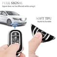 thumbnail image 4 of OFFCURVE for Honda Key fob Cover with Keychain,Compatible with 2022 2023 2024 Honda Accord Civic HR-V CR-V Pilot,Black Sliver,1PC, 4 of 6