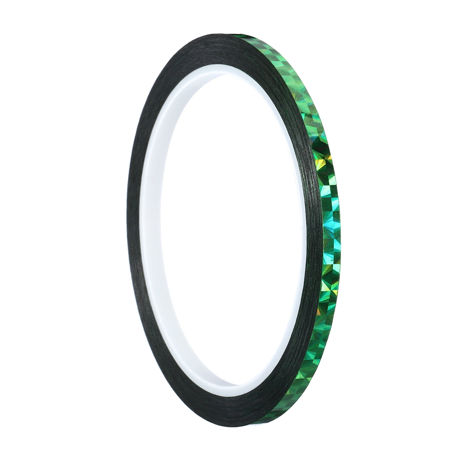 5mm x 50m Prism Tape, Holographic Reflective Self Adhesive for DIY Art Craft Wrapping Decoration, Green