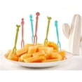 thumbnail image 6 of 50pcs Fruit Fork Disposable Plastic Fork Two Tooth Fork Dessert Cake Fork, Household Essentials, 6 of 7