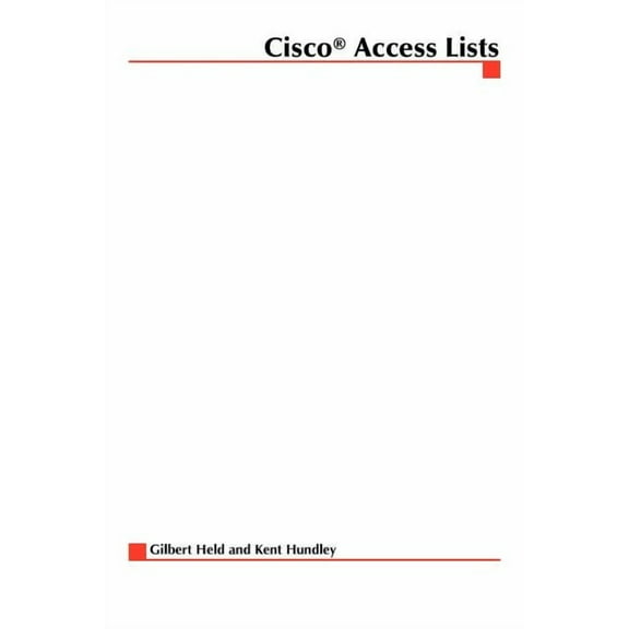 McGraw-Hill Technical Expert Series Cisco Access Lists Field Guide, (Paperback)