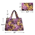 thumbnail image 4 of Wrapables Eco-Friendly Large Nylon Reusable Shopping Bag, Lavender Bloom, 4 of 7