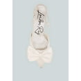 thumbnail image 4 of Okshak Satin Bow Slingback Sandals, 4 of 11