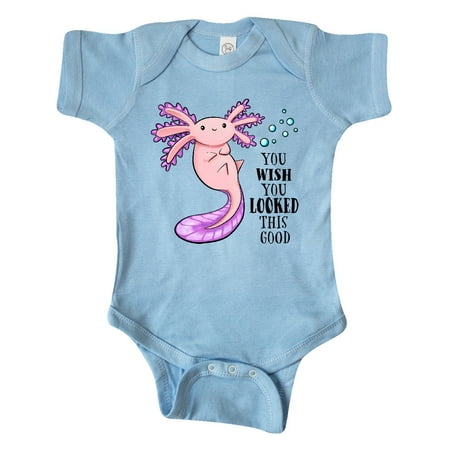 

Inktastic You Wish You Looked This Good- cute axolotl Gift Baby Boy or Baby Girl Bodysuit