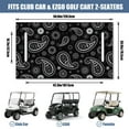 thumbnail image 3 of 51" x 31" Soft Microfiber Golf Cart Seat Cover, Universal Design for EZGO RXV, Club Car Onward, Yamaha Drive, Icon Front Seats, 3 of 8