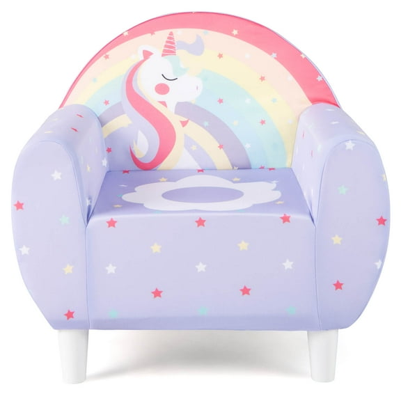 Infans Kids Sofa w/Breathable Spandex Fabric High-density Sponge Filling for Boys Girls