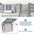 thumbnail image 4 of Bedside storage organizer, with power socket holder and adjustable strap, 4 of 6
