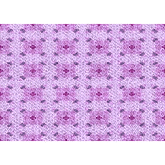 Ahgly Company Machine Washable Indoor Rectangle Transitional Heliotrope Purple Area Rugs, 3' x 5'