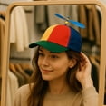 thumbnail image 2 of Gorra de béisbol Aiermo Colorful Helicopter Propeller Snapback, 2 of 6