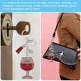 thumbnail image 4 of Uxcell Rhinestone Keychain Bling Keychain Accessories Cute Crystal Key Chain Black, 4 of 7