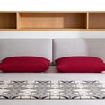 thumbnail image 6 of Btomtd Chilling Body Pillowcase for Hot Sleepers, Pillow Cases Queen Size Set of 2, Breathable Velvet Soft Full-Length Pillowcases (30 x 20 inch, Red), 6 of 6