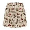 thumbnail image 2 of Uorisango Western Horse Women's Athletic Golf Skorts Skirts Lightweight Versatile Running Sports Pickleball Skirt for Women Fashion with Shorts Underneath Workout Sports Daily Wear, 2 of 7