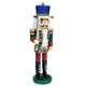thumbnail image 3 of Wooden Nutcracker Soldier Figurine with Blue Hat – Festive Christmas Ornament for Holiday Decor, Unique Desktop Decoration for Living Room and Party, 3 of 4