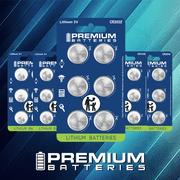 Premium Batteries Panasonic CR1620 3V Child Safe Lithium Coin Cell (6 Count)