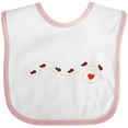 thumbnail image 3 of Inktastic Ladybug Trail Girls Baby Bib, 3 of 4