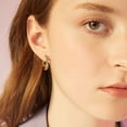 thumbnail image 3 of Alexcraft Hammered Hoop Earrings For Women Gold Chunky Teardrop Shape Thick Hoops Earrings Hypoallergenic for Sensitive Hoop Earrings Jewelry, 3 of 6