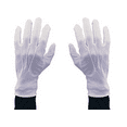 thumbnail image 7 of White Circus Clown Adult Costume Gloves, 7 of 7