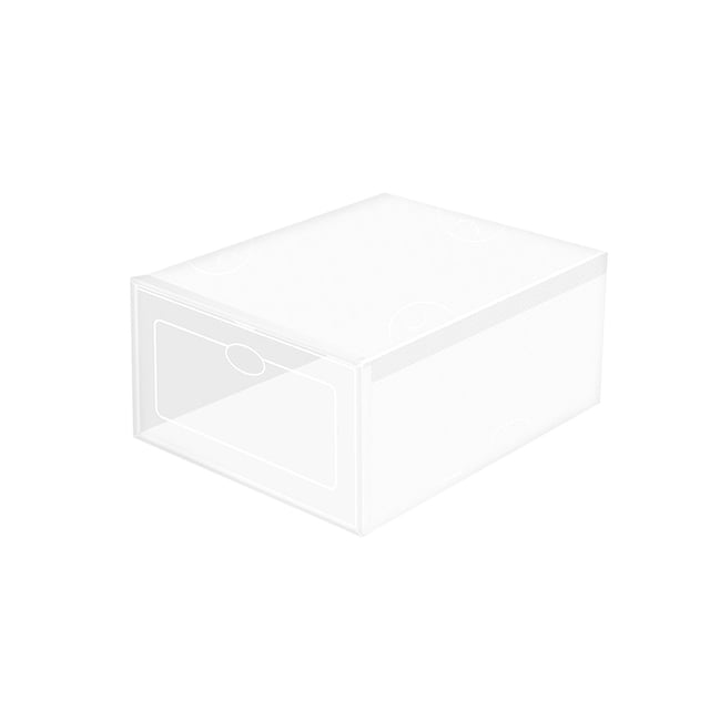 Thickened Plastic Shoe Storage Box - Stackable Transparent Drawer Organizer for Closet, Entryway, Seasonal Footwear
