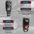 thumbnail image 5 of KeylessOption replacement fob for Hyundai Elantra, Sonata (95430-3K202) 3-button remote fob w/ remote trunk release, 2 pack, 5 of 6