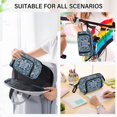 thumbnail image 7 of Nylon Fish Mouth Pencil Case with Large Capacity Zipper Pencil Pouch Dark Teal Turtle Pattern Pencil Bag Organizers, 7 of 7