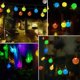 thumbnail image 5 of 20 luces LED solares para exteriores de 5 m (de colores), luces de jardín impermeables con energía solar, luces de cadena decorativas con forma de bola de cristal para jardín., 5 of 5