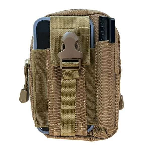 Tacticshop Belt Utility Tool Pouch for Hiking and Travel Desert Brown Color