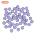 thumbnail image 3 of Uxcell 50 Pack 12mm Silicone Beads, Round Loose Rubber Bead for DIY Light Gray Purple, 3 of 7