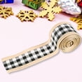 thumbnail image 2 of Heiheiup Christmas Wired Edge Ribbons Christmas Buffalo Plaid Ribbon Solid Color Burlap Ribbon Gingham Craft Ribbon For Christmas DIY Wrapping Party Bow Craft Making, 2 of 4