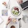 thumbnail image 1 of FMSHPON Graffiti Pattern Set of 4 Coaster for Drinks, Absorbent Ceramic Stone Coasters Cup Mat with Cork Base for Home Kitchen Room Coffee Table Bar Decor, 1 of 4