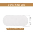 thumbnail image 2 of uxcell 400 Count 2.1" Round Coffee Filters, Disposable Paper Percolator Coffee Filters Natural Unbleached Wood Fiber,Suitable for Pour Over Coffee Filter Drip Coffee Maker White, 2 of 6