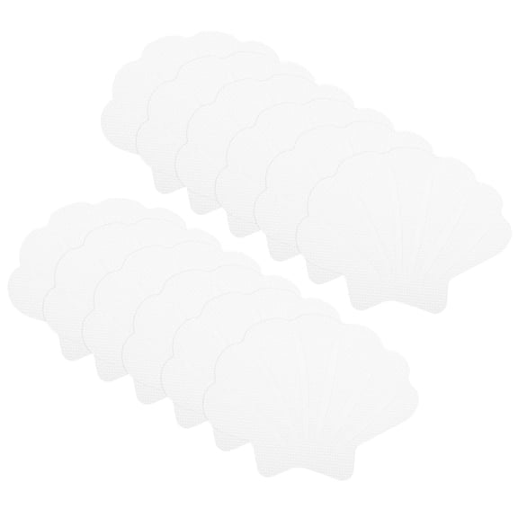 LEORX 12Pcs Shell Shape Bathtub Non Slip Stickers Strong Adhesive for Bathroom Safety