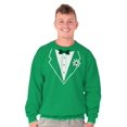 thumbnail image 4 of Vintage Formal Bachelor Party Tuxedo Men's Crewneck Sweatshirt Brisco Brands X, 4 of 6