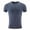 Blue, variant on Mens Short Sleeveless Tops, Workout Shirts for Men, Mens Solid Color Short Sleeve Crew Neck Slim Style Breathable Sporty Running Outdoor Gym Workout Comfortable Shirts