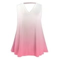 thumbnail image 3 of Drses Women's Tank Tops Women's Fashion Plus Size Printed V-Neck Loose Sleeveless T-shirt Pullover Tops Womens Summer Tops, 3 of 3