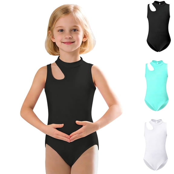 XINXIAOO Children's Dance Clothing Sleeveless Dance Leotard Girls Bodysuit for Dance Class 2-3 Years
