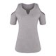 thumbnail image 4 of Camisas sexy de verano para mujer Cuello en V Hombro frío Manga corta Tops Blusa regular Fridja ghk5006, 4 of 5