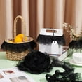 thumbnail image 6 of 10Yards 3-Layer Pleated Chiffon Flower Lace Trim Black Organza Lace Edge Trim Polyester Ribbon for Jewelry Making, 6 of 9