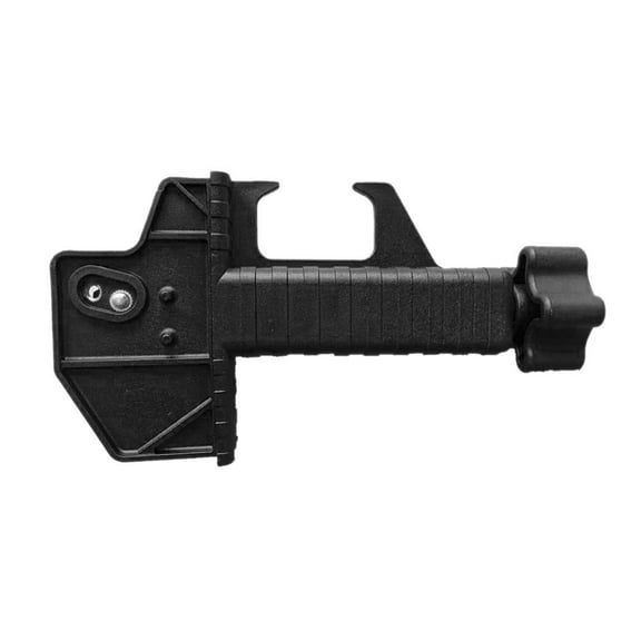 AdirPro Mounting Clamp for LD-8 and LDG-8 Laser Detectors with Built-in Bubble Level - Attach Receiver to Most Prism Poles and Survey Rods