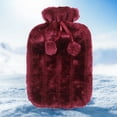 thumbnail image 2 of Funda Felpa para Botella Caliente Invierno Mujer (rosa) Roja, 2 of 3